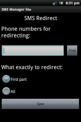 Capture d'écran de l'application Gestionnaire SMS lite - #6
