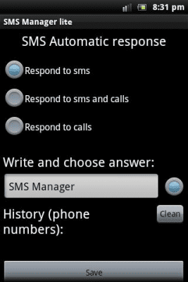 Capture d'écran de l'application Gestionnaire SMS lite - #7