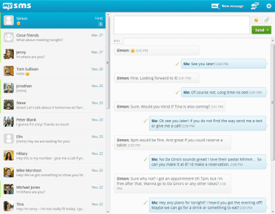 Capture d'écran de l'application MySMS - #4