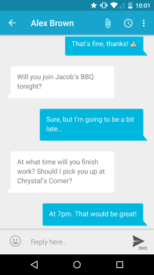 Capture d'écran de l'application MySMS - #7