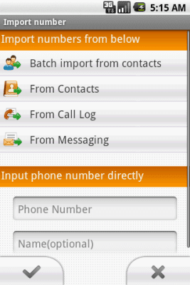 Capture d'écran de l'application Private SMS & call - #2