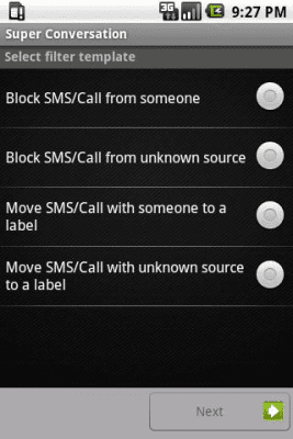 Capture d'écran de l'application Private SMS & call - #7