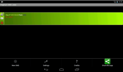 Capture d'écran de l'application Elephant SMS Listen - #12