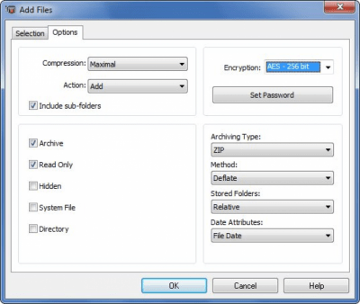 Capture d'écran de l'application IZArc - #3