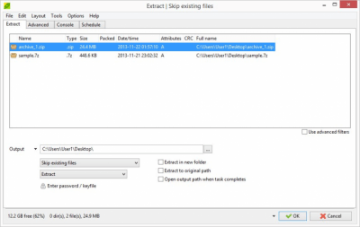 Capture d'écran de l'application PeaZip Portable - #3
