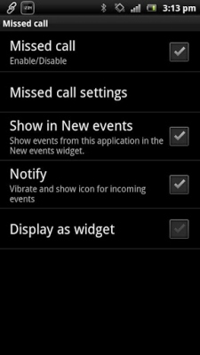 Capture d'écran de l'application Appel non reçu de Smart Extras - #3