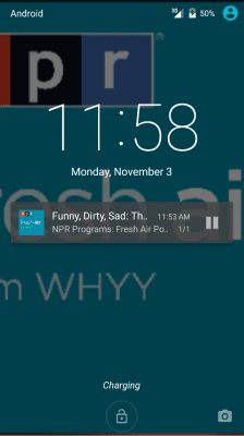 Capture d'écran de l'application Podcast O2 - #7