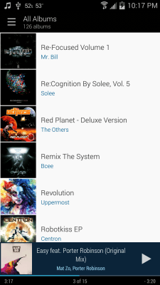 Capture d'écran de l'application Cloudskipper Music Player - #4