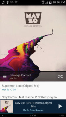 Capture d'écran de l'application Cloudskipper Music Player - #5