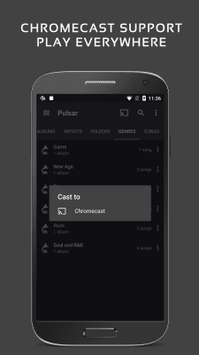 Capture d'écran de l'application Lecteur de musique Pulsar - #7
