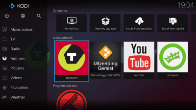 Capture d'écran de l'application Kodi - #1