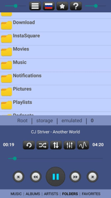 Capture d'écran de l'application Altarsoft Music player - #4