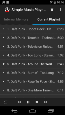 Capture d'écran de l'application Simple Music Player Free - #3