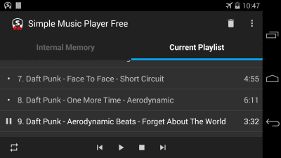 Capture d'écran de l'application Simple Music Player Free - #4