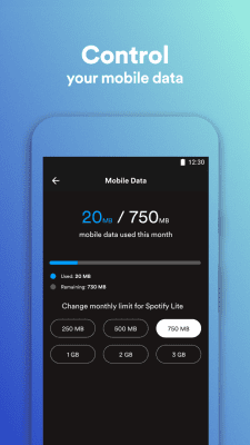 Capture d'écran de l'application Spotify Lite - #2