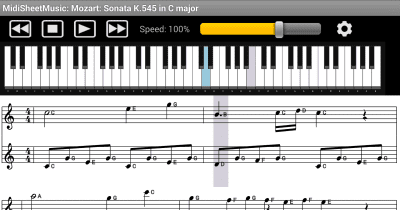 Capture d'écran de l'application Midi Sheet Music - #2