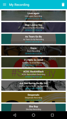 Capture d'écran de l'application SingPlay: MP3 Karaoke Recorder - #6