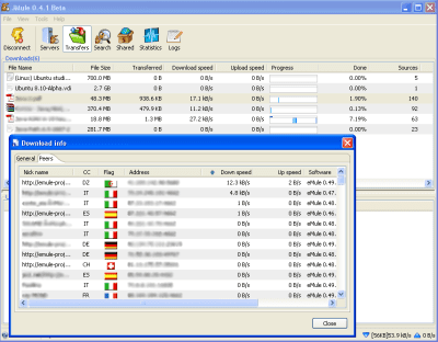 Capture d'écran de l'application JMule - #3