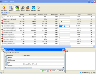 Capture d'écran de l'application JMule - #4