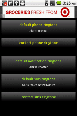 Capture d'écran de l'application Sms Ringtones - #1