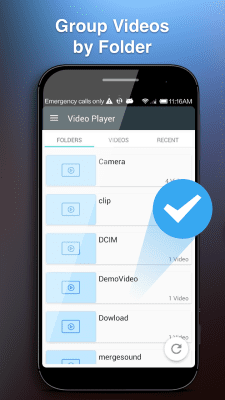 Capture d'écran de l'application Lecteur vidéo pour Android - #4