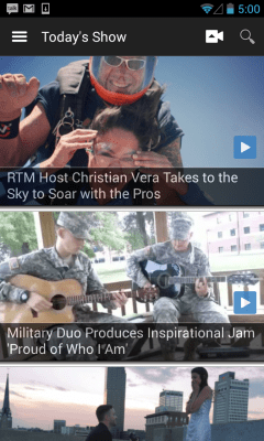 Capture d'écran de l'application RTM Videos - #1