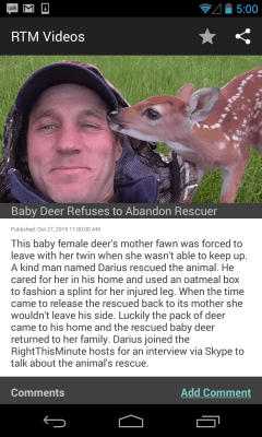 Capture d'écran de l'application RTM Videos - #3