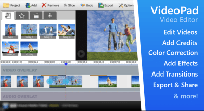 Capture d'écran de l'application VideoPad Video Editor Free - #1