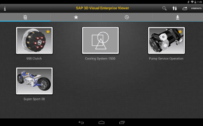 Capture d'écran de l'application SAP Visual Enterprise Viewer - #1