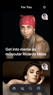 Capture d'écran de l'application Reface : échange de visages dans les vidéos, les mèmes et les blagues - #7
