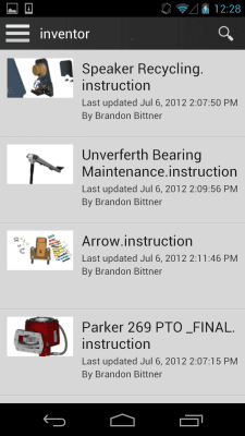 Capture d'écran de l'application Autodesk 360 Mobile - #3