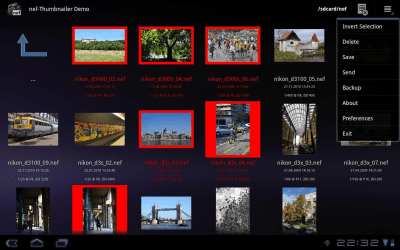 Capture d'écran de l'application nef-Thumbnailer Demo - #4