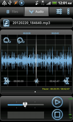 Capture d'écran de l'application RecForge Lite - Audio Recorder - #3