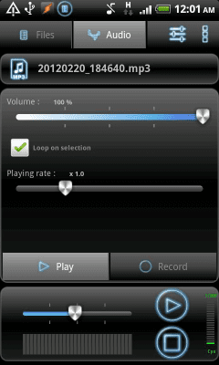 Capture d'écran de l'application RecForge Lite - Audio Recorder - #4