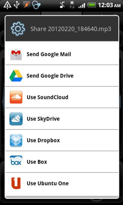 Capture d'écran de l'application RecForge Lite - Audio Recorder - #7
