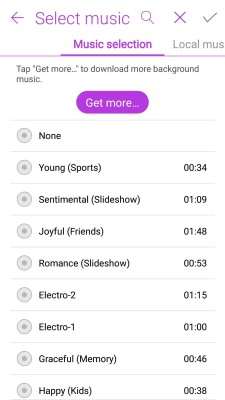 Capture d'écran de l'application Editeur de diaporama MiniMovie - #6