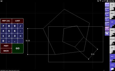 Capture d'écran de l'application AndCAD Demo - #4
