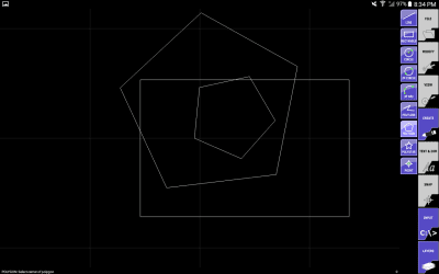 Capture d'écran de l'application AndCAD Demo - #5