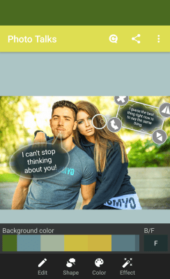 Capture d'écran de l'application Photo talks: speech bubbles - #6