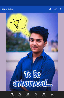 Capture d'écran de l'application Photo talks: speech bubbles - #9