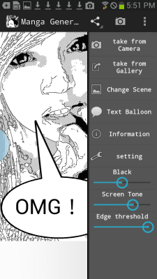 Capture d'écran de l'application MangaGenerator -Cartoon image- - #5