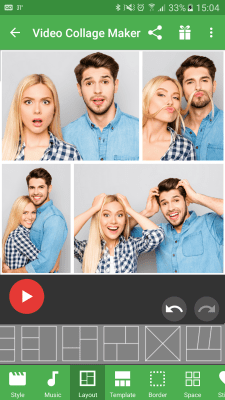 Capture d'écran de l'application Atelier de collage vidéo - #3