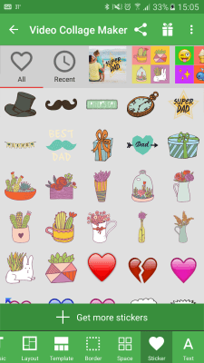 Capture d'écran de l'application Atelier de collage vidéo - #4