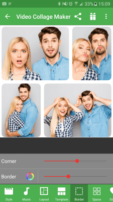 Capture d'écran de l'application Atelier de collage vidéo - #5