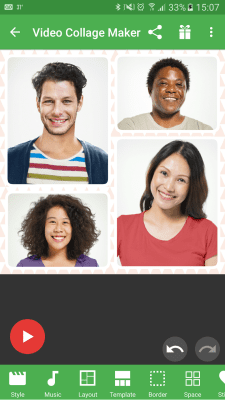 Capture d'écran de l'application Atelier de collage vidéo - #6