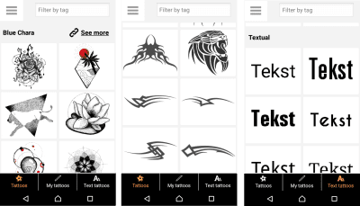Capture d'écran de l'application Tattoo my Photo - #4