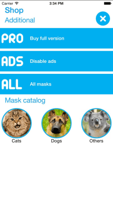Capture d'écran de l'application Détecteur d'animaux - masques cool - #3