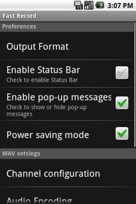 Capture d'écran de l'application Enregistrement rapide - #3