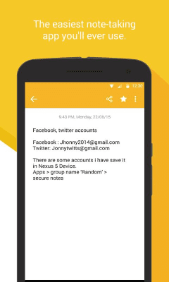 Capture d'écran de l'application Easy Notes - Notepad - #5