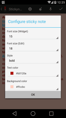 Capture d'écran de l'application Stickynote Widget - #4